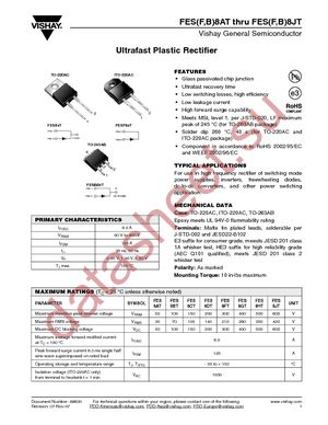 FESB8BT-E3/45 datasheet  